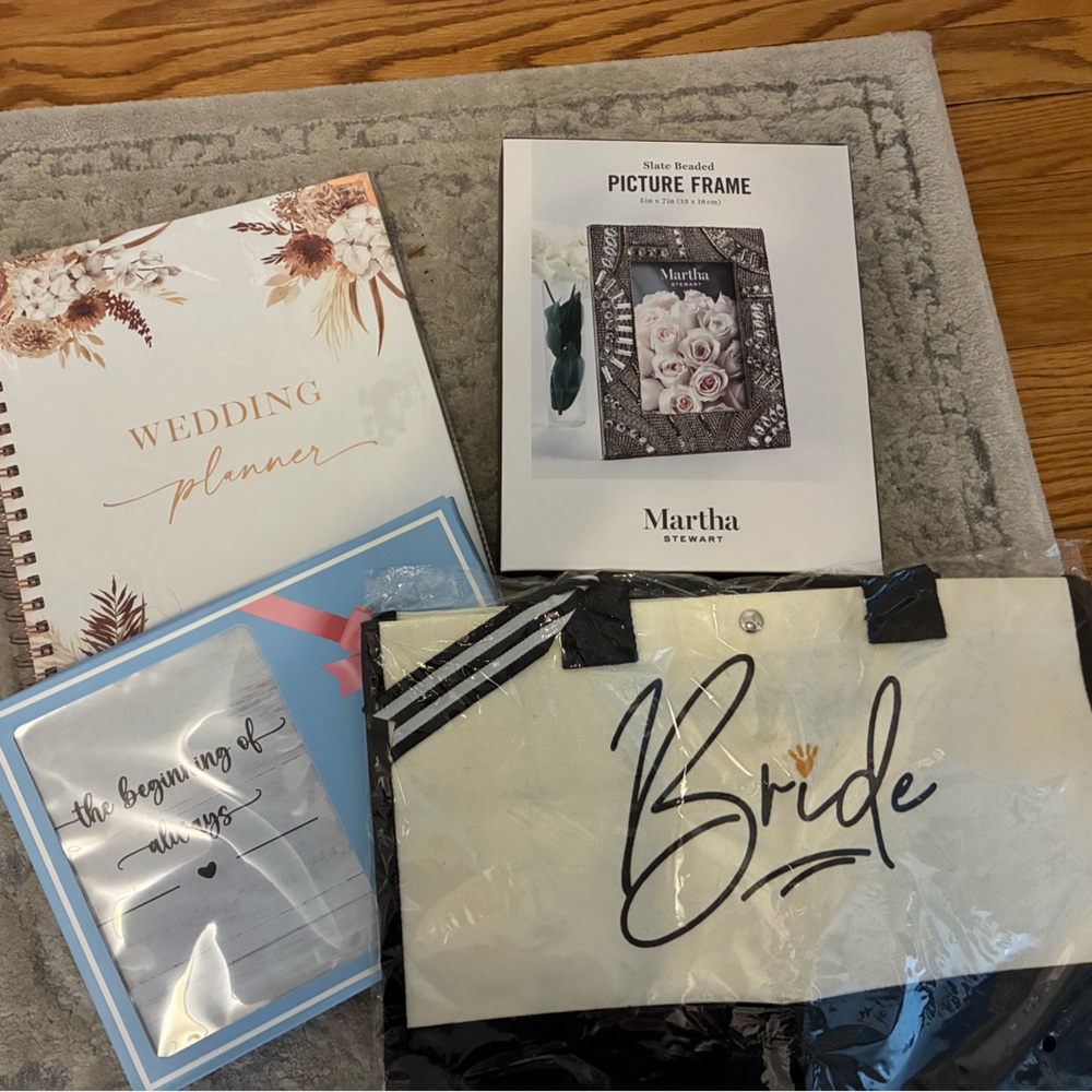 Wedding Planner and Bride Tote Set